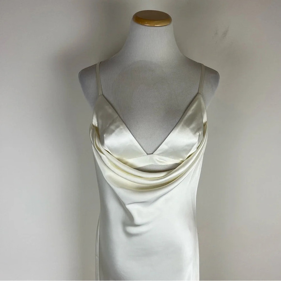NWT L'Academie Revolve Rumi Low Back Maxi Dress in Ivory Size S - Picture 4 of 10